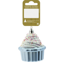 Cupcake Christbaumkugel mit Streuseln zur Dekoration
