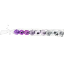 Set Christbaumkugeln mit Schleife, Weihnachtsdekoration