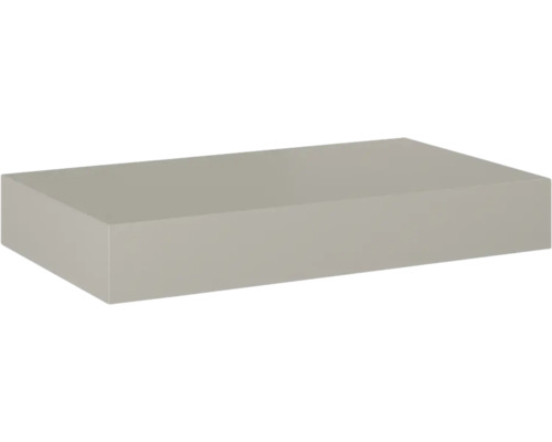 Plan de toilette Jungborn marbre compact 80.6x12x46 cm fume mat Forme brute rectangulaire de plateau de table