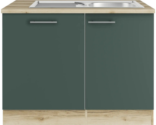 Küchenunterschrank mit Spüle und zwei Türen