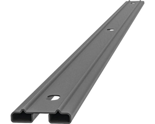 Profilleiste Multi 83 cm anthrazit Graue Metallschiene mit Befestigungslöchern