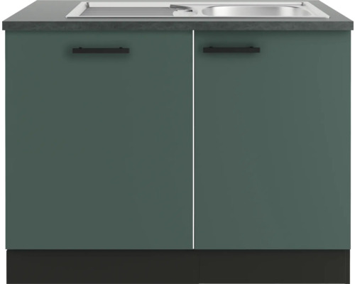 Meuble bas de cuisine avec évier et deux portes