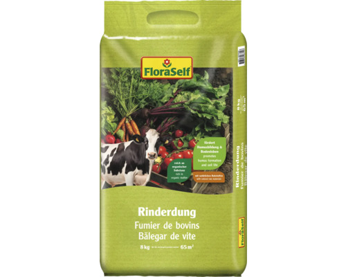 Fumier de bovin FloraSelf 8 kg engrais organique