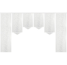 Panneau japonais Konturo blanc 60x245 cm lot de 6