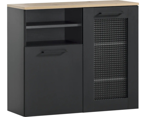 Unterschrank Möbelpartner Malte BxHxT 80.4x70x32 cm eiche schwarzmatt-artisan eiche Unterschrank Möbelpartner Malte BxHxT 80.4x70x32 cm eiche schwarzmatt-artisan eiche