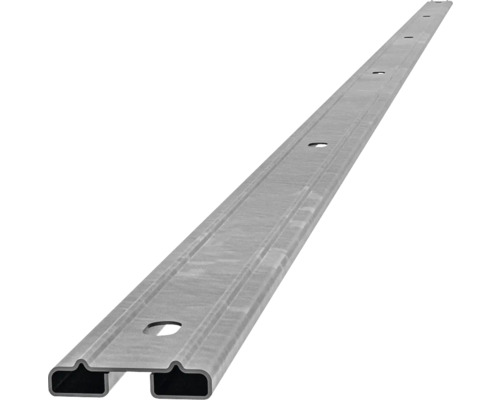 Barre profilée baguette de recouvrement Multi 203 cm, galvanisée Rail en acier avec trous