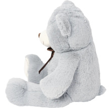 Ours en peluche gris avec nœud