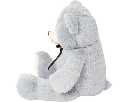 Ours en peluche gris avec nœud