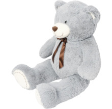 Ours en peluche gris avec noeud
