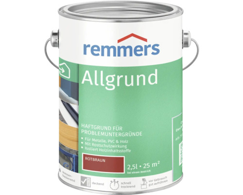 Remmers Allgrund Primaire d''adhérence pour supports difficiles, 2,5 litres