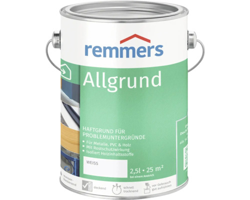 Remmers Allgrund primaire d''adhérence pour supports difficiles, boîte de 2,5 litres