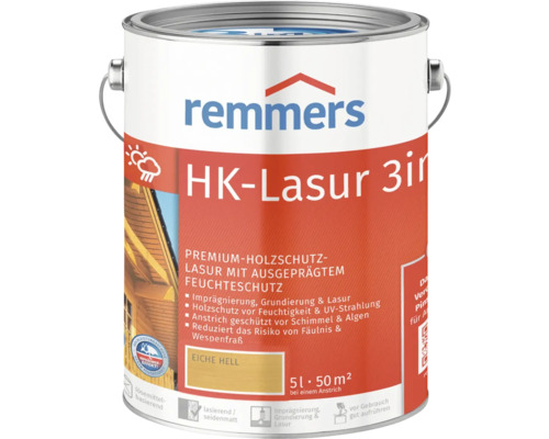 Lasure HK Remmers chêne clair 5 l