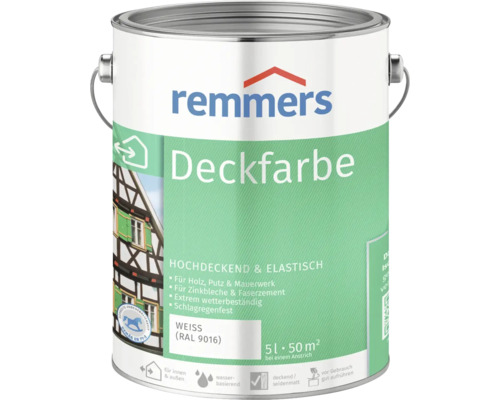 Remmers Deckfarbe im Metalleimer mit 5 Liter Inhalt