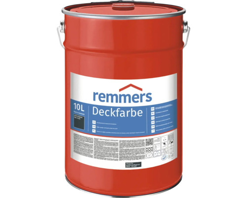 Peinture couvrante pour bois Remmers gris anthracite 10 l Remmers Peinture couvrante dans un seau de 10 litres