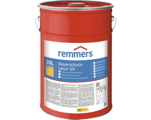 Lasure de protection anti-UV longue durée Remmers pin 20 l Remmers Dauerschutz Lasur UV, boîte de 20 litres