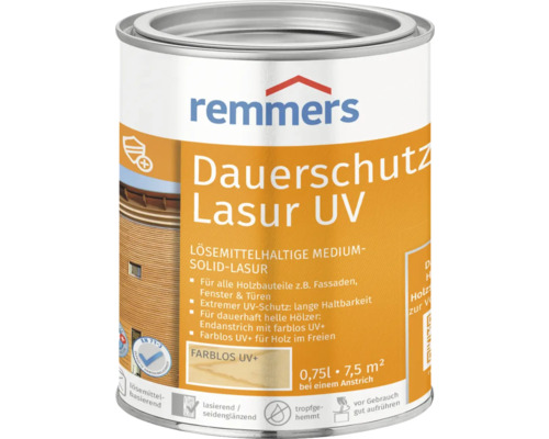 Remmers Dauerschutz Lasur UV Lasure pour bois en bidon