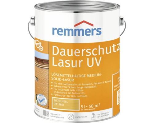 Lasure de protection anti-UV longue durée Remmers chêne clair 5 l