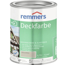 Remmers peinture couvrante, gris clair, boîte de 0,75 litre pour bois, crépi et maçonnerie
