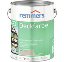 Peinture couvrante Remmers en seau, adaptée au bois, au plâtre et à la maçonnerie