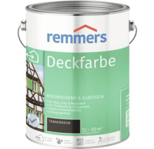 Farbeimer mit Remmers Deckfarbe Tabakbraun