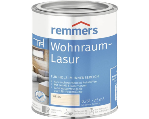 Lasure d''intérieur Remmers pour bois, pot de 0,75 litre
