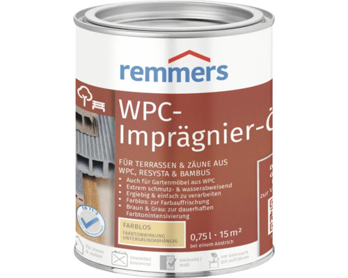 Huile d'imprégnation WPC incolore 0.75 l Huile d'imprégnation WPC incolore 0.75 l