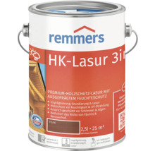 Remmers HK Lasur 3in1 Teak Holzschutzlasur im Metalleimer mit 2,5 Liter Inhalt