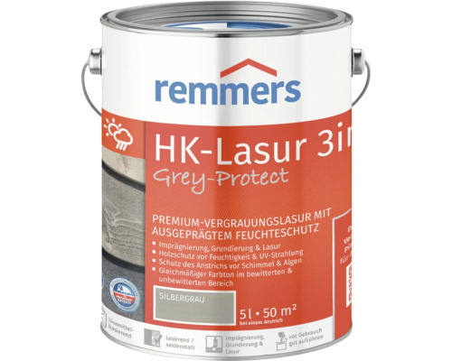 Remmers HK-Lasur silbergrau 5 l