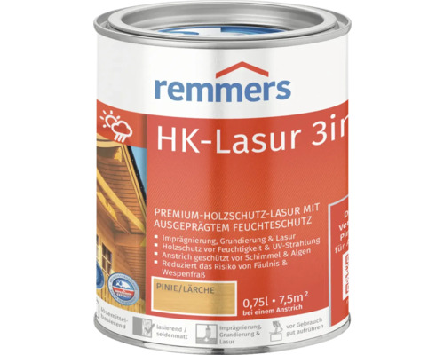 Lasure HK Remmers pin mélèze 750 ml