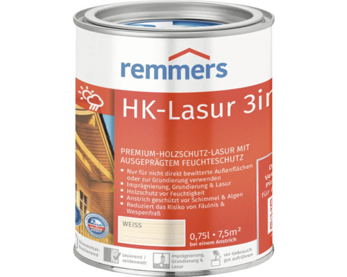 Remmers HK-Lasur 3en1 pot de peinture pour la protection du bois
