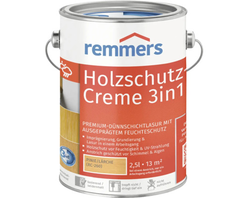 Remmers Holzschutz Creme 3in1 Holzlasur im Metalleimer