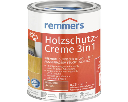 Remmers Holzschutz Creme 3in1 Mahagoni Dose