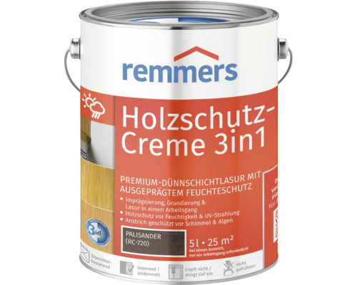 Remmers Holzschutz-Creme 3en1, bidon de 5 litres