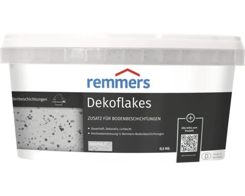 Remmers Dekoflakes anthracite, additif pour revêtements de sol, 0,5 kilogramme
