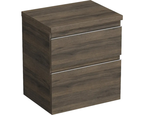 Waschtischunterschrank Jungborn TRENTA BxHxT 56.7x64.6x44.5 cm gladstone eiche tabak - Griff silber Waschtischunterschrank Jungborn TRENTA BxHxT 56.7x64.6x44.5 cm gladstone eiche tabak - Griff silber