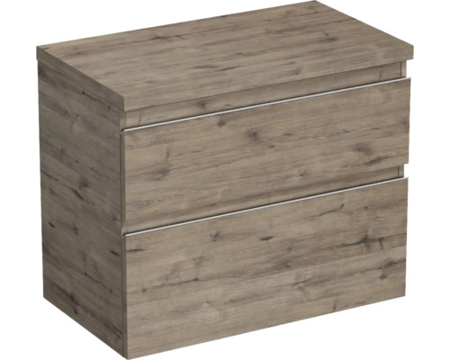 Waschtischunterschrank Jungborn TRENTA BxHxT 76.7x64.6x44.5 cm wellington eiche - Griff silber Waschtischunterschrank Jungborn TRENTA BxHxT 76.7x64.6x44.5 cm wellington eiche - Griff silber