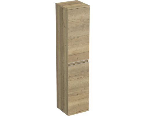 Hochschrank Jungborn TRENTA links BxHxT 35x161.8x35 cm halifax eiche natur - Griff silber