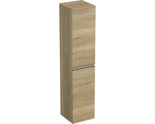 Hochschrank Jungborn TRENTA rechts BxHxT 35x161.8x35 cm halifax eiche natur - Griff schwarz