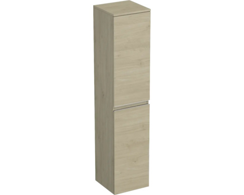 Hochschrank Jungborn TRENTA rechts BxHxT 35x161.8x35 cm kendal eiche natur - Griff silber