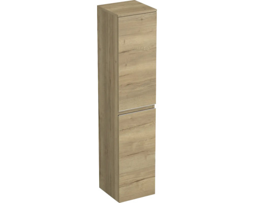 Hochschrank Jungborn TRENTA rechts BxHxT 35x161.8x35 cm halifax eiche natur - Griff silber