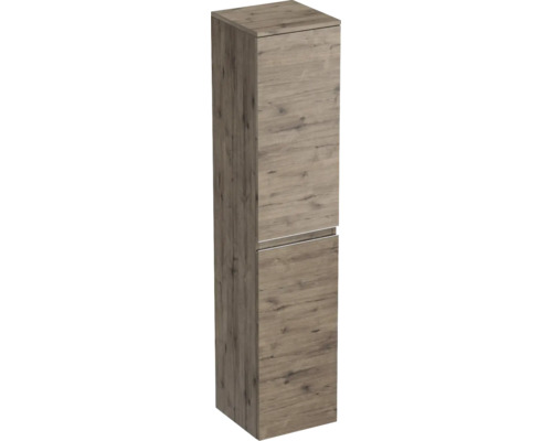 Hochschrank Jungborn TRENTA rechts BxHxT 35x161.8x35 cm wellington eiche - Griff silber