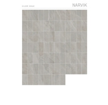 MIRAVA NARVIK Feinsteinzeug Wand- und Bodenfliese silver BxLxS 30x60x0.85 cm