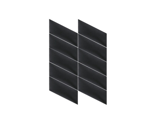 Carreaux rectangulaires noirs pour décoration murale