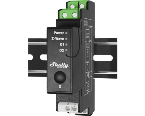 Shelly Qubino Smart Home Modul für Hutschiene