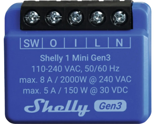 Shelly 1 Mini Gen3 WLAN-Schalter