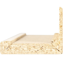 Panneau de particules en coupe transversale