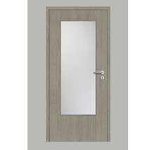 Porte intérieure avec insert en verre et poignée de porte