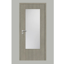 Porte intérieure avec insert en verre et poignée de porte