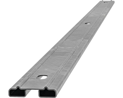 Barre profilée baguette de recouvrement Multi 83 cm, galvanisée Profilé métallique avec évidements