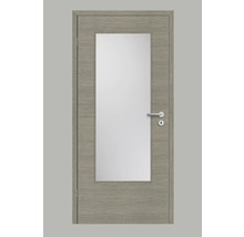 Porte intérieure avec insert en verre et poignée de porte